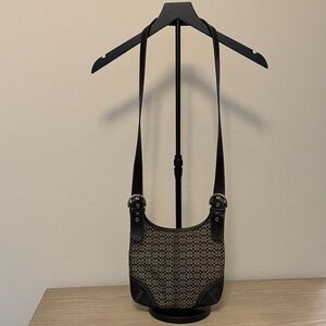 Coach Black and Brown Shoulder Bag